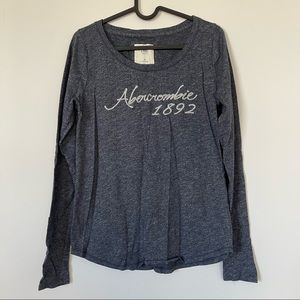 A&F embroidered long-sleeve top